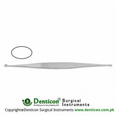 Williger Bone Curette Double Ended - Oval/Oval - Fig. 0/Fig. 1 Stainless Steel, 13.5 cm - 5 1/4"